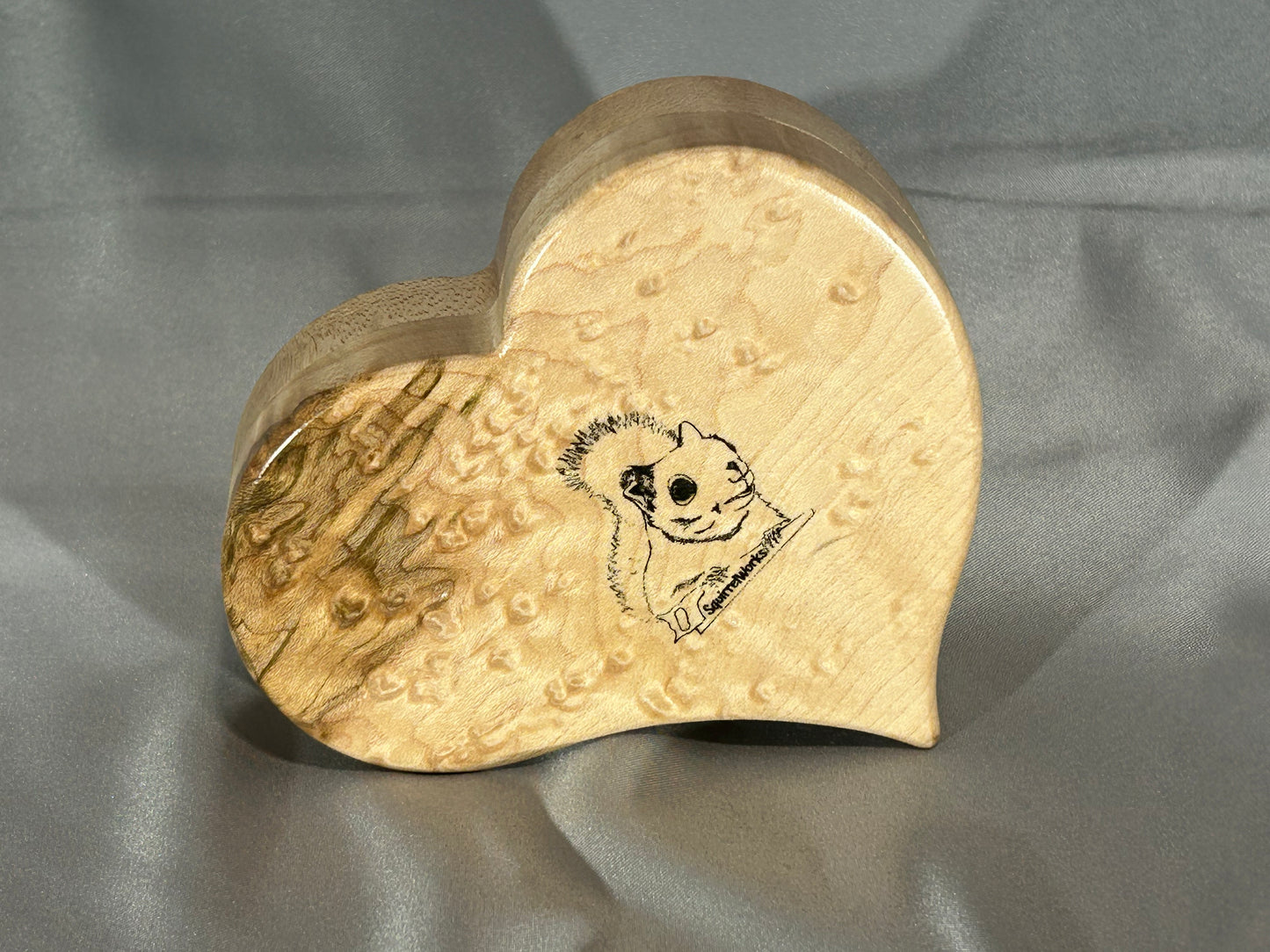 Bird's Eye Maple- Heart Box