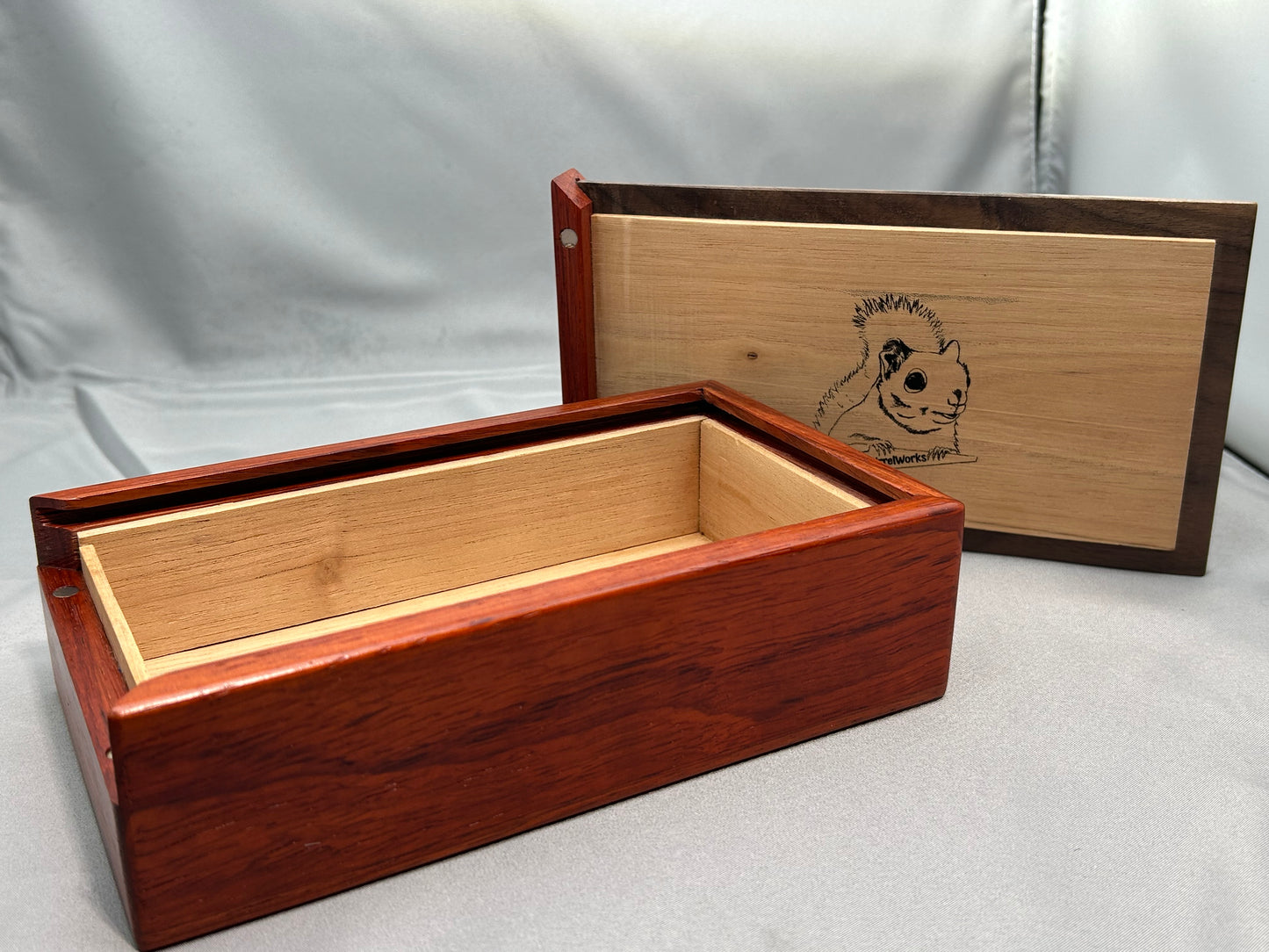 Padauk and Walnut Burl