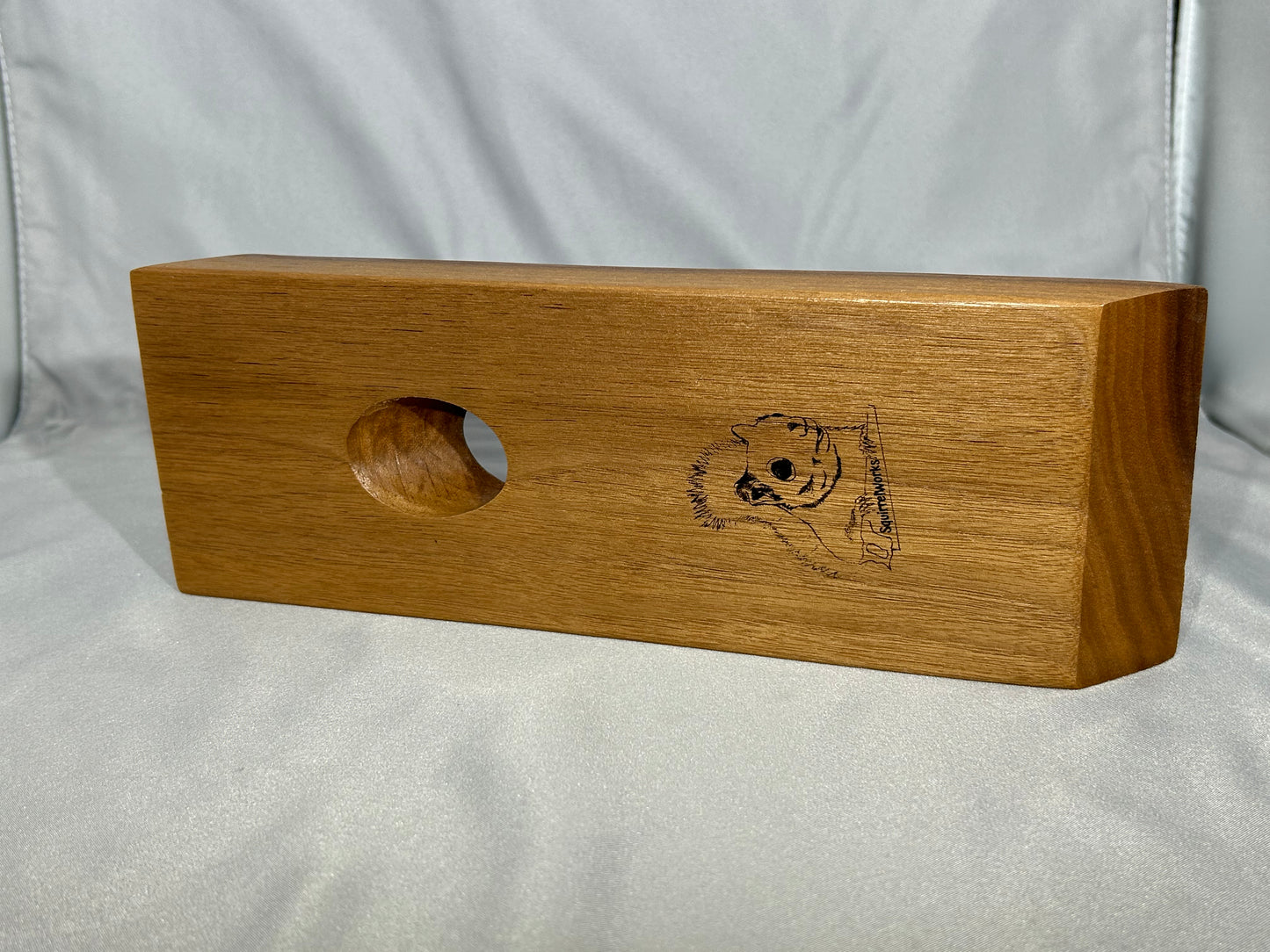 Walnut Floating Bottle Holder